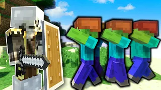 ZOMBIES ARE AFTER ME ON AN ISLAND! - Minecraft Multiplayer Gameplay