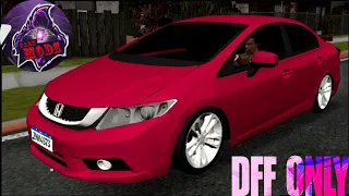 How to install Honda civic lxr in gta san andreas android dff only