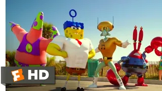 The SpongeBob Movie: Sponge Out of Water (2015) - Butt Kicking Scene (7/10) | Movieclips