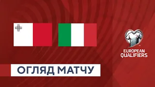 Мальта — Італія. Кваліфікаційний раунд. Євро-2024. Огляд матчу. 26.03.2023. Футбол