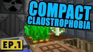 Minecraft Compact Claustrophobia | THE MOST UNIQUE SKYBLOCK EXPERIENCE #1 [Modded Questing Skyblock]