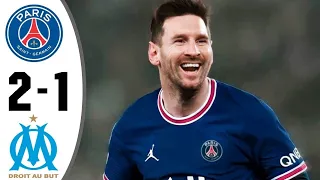 PSG vs Marseille (2-1) 2022 Highlights