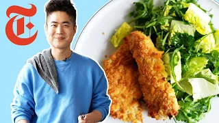 Crispy Ritz Cracker Chicken and Green Salad | Eric Kim | NYT Cooking