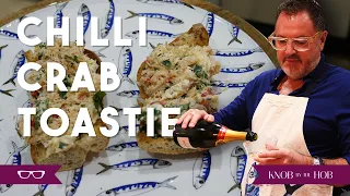 A QUICK & EASY CRAB TOASTIE RECIPE | KNOB BY THE HOB | STEVEN DAVIES | #recipe #howto #cooking #vlog