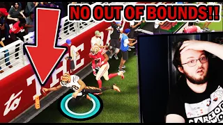 WHAT IF THERE WAS NO OUT OF BOUNDS IN MADDEN..............THIS GOT FUN!!!!