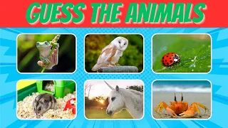 guess the animals in 5 seconds| EASY TO IMPOSSIBLE