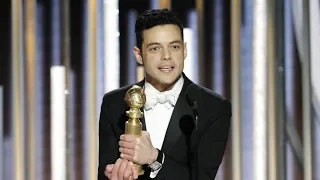 RAMI MALEK Wins Best Actor 2019 Golden Globes- (The Best Speech Ever!)