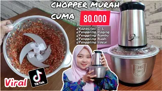 REVIEW CHOPPER STAINLESS MURAH CUMA 80.000 VIRAL TIKTOK