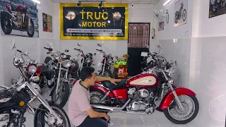 Honda shadow 125 đẹp không tả nổi , xe sử dụng động cơ máy V không cần đổi bằng láy