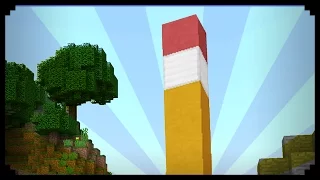 ✔ Minecraft: How to make a Giant Pencil