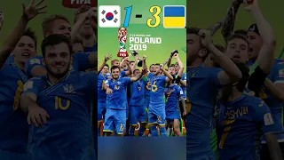 Ukraine 🇺🇦 vs South Korea 🇰🇷 2019 FIFA U-20 World Cup Final Highlights #football #shorts #viral🔥🥶😭