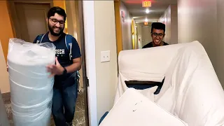 When Indian Students Move.. Apartment Move-in!!