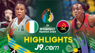 Cote d'Ivoire 🇺🇬 v Angola 🇸🇳 | Group Phase | J9 Highlights | FIBA Women's Afrobasket 2023