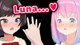 Subaru Holds Luna's Hand and Gets Embarrassed While Botan and Choco-Sensei Watch 【ENG Sub/Hololive】