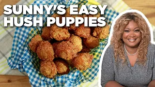 Sunny Anderson's Easy Hush Puppies with a Hot Honey Dipping Sauce | The Kitchen | Food Network