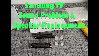 Samsung TV Distorted Sound and Speaker Replacement