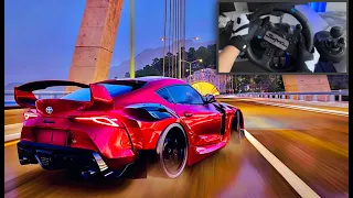 Toyota Supra GR - Forza Horizon 5 | Steering Wheel Gameplay