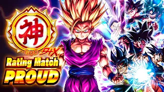 (Dragon Ball Legends) GOD RANK GRIND #54 DOMINATION IN RATING MATCH PROUD WITH ULTRA SSJ2 GOHAN!