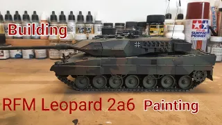 RFM Leopard 2a6 (2a6M+) Build and Painting Bundeswehr (Video #81)