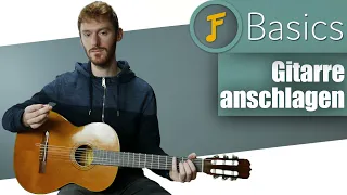 3 Anschlagtechniken für Gitarre | Basics | Tutorial | Deutsch | Jamflix