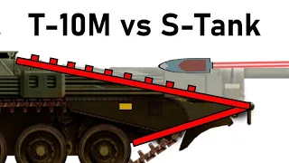 T-10M vs Strv 103 | 122mm 3BM11 APDS Armour Piercing Simulation
