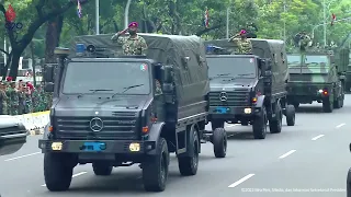 Mantab! Parade Alutsista di Upacara HUT ke-77 TNI