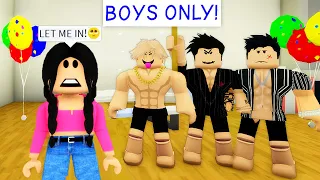 I Went UNDERCOVER in a BOYS ONLY SLEEPOVER PARTY! (Roblox Brookhaven)