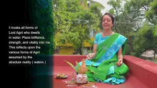 Pavamana Suktam ( Punyahavacanam Mantra ) By WhatsApp Veda Learner Kum. Shravanthi