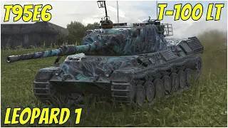 Leopard 1, T95E6 & T-100 LT ● WoT Blitz