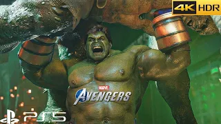 The Incredible Hulk VS Abomination | Marvel's Avengers Gameplay | Boss Fight | [PS5 4K 60fps ]