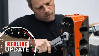 Assembling cylinder heads for our Chevy 396 engine | Redline Update #11