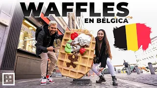 🇧🇪 Comiendo WAFFLES y GOFRES en BÉLGICA por primera vez!  | EUROPA 2022 🇪🇺