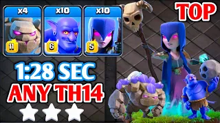 TH14 ATTACK STRATEGY ! TH14 BEST ATTACK STRATEGY ! TH14 GOLEM BOWLER WITCH ATTACK STRATEGY ! CWL