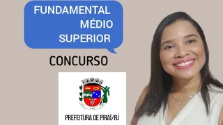 CONCURSO PREFEITURA DE PIRAÍ #pirai #prefeituradepiraí #professor #concursopublico