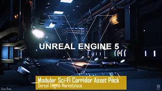 Modular Sci Fi Corridor Asset Pack - Unreal Engine Marketplace / Material Decay Showcase