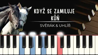 Když se zamiluje kůň (Uhlíř/Svěrák): noty pro klavír + MIDI + tutoriál