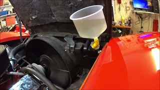 Trying my new spill free coolant funnel *fail*