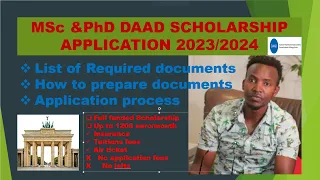 Fully funded DAAD up Scholarships in Germany 2023/2024 | Masters & Ph.D./all you need to know