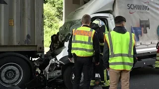 Schwerer Verkehrsunfall auf A1 zwischen Osnabrück-Nord und Hafen