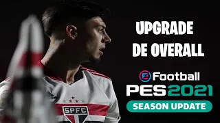 Upgrade de overall PES 2021 - João Paulo, Rigoni, Zé Rafael, Cuello e Nathan Silva