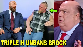 Brock Lesnar Returns to WWE as Triple H Unbans Brock Lesnar from WWE After Vince McMahon Scandal