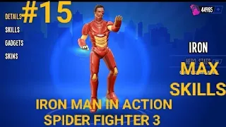 The Iron man once again in spider fighter 3