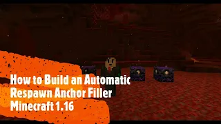 How to Build an Automatic Respawn Anchor Filler - Simple & Easy to Build