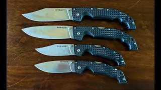 Cold Steel Voyagers: L vs XL, Drop Point vs Clip