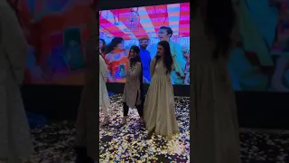 Mehwish Hayat and Zara Noor Abbass dancing with a fan