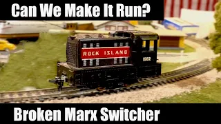 Can We Make It Run? Broken Vintage Marx Switcher Locomotive