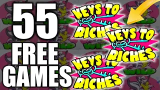 4  Jackpots + THE  MOST FREE GAMES EVER ON Stinkin' Rich Slot Machine! $125/BETS High Limit