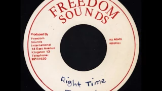Frankie Paul - Right Time + Dub - 7" Freedom Sounds - KILLER ROOTS 80'S DANCEHALL