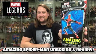 Amazing Fantasy Spiderman Marvel Legends Unboxing & Review!