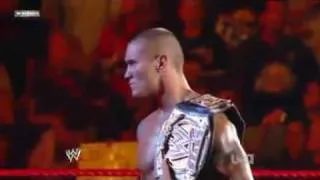 Randy Orton Ted Dibiase & Cody Rhodes (Legacy) vs HHH John Cena & Seth green (1/2)